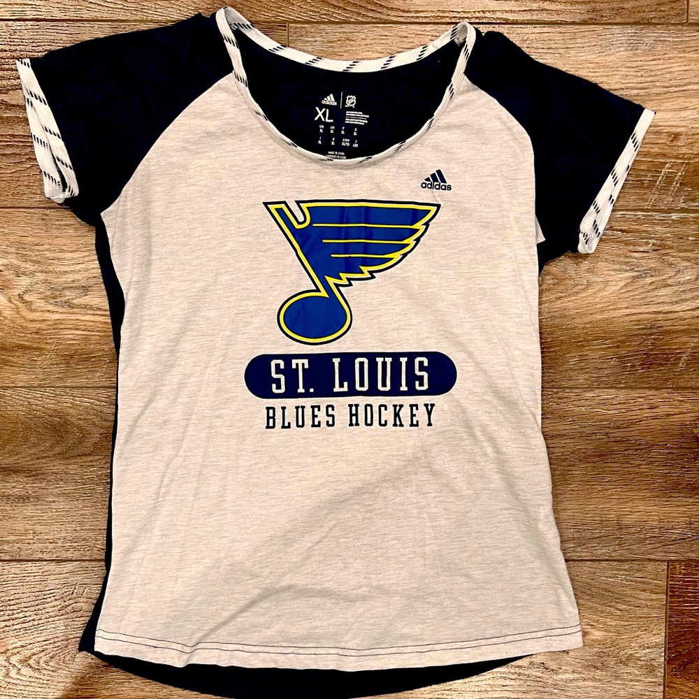 Adidas St. Louis Blues Hockey Shirt Size XL